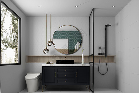 厕所镜子现代卫浴设计设计图片