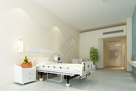 病床C4D豪华病房设计图片
