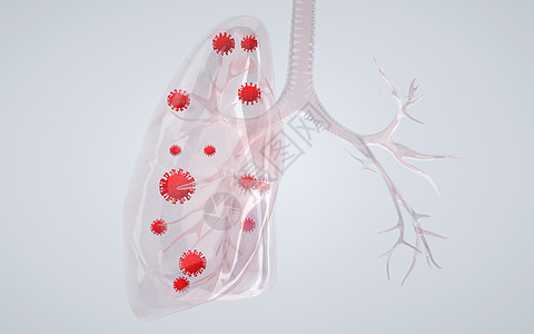 肺部感染人体肺部病变感染设计图片