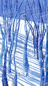 森林里的冬天图片