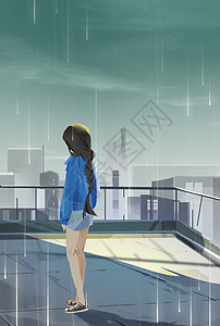 雨天风景手机壁纸背景图片