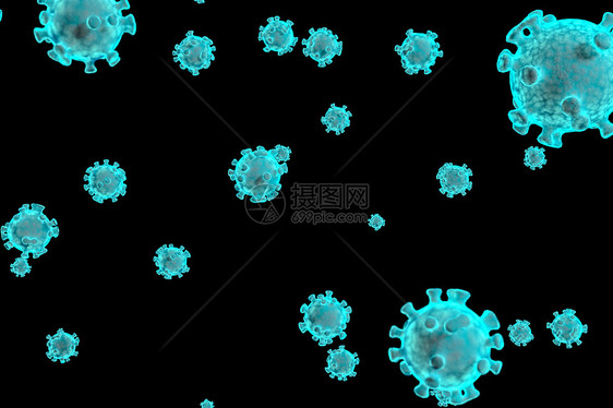 细菌病毒场景图片