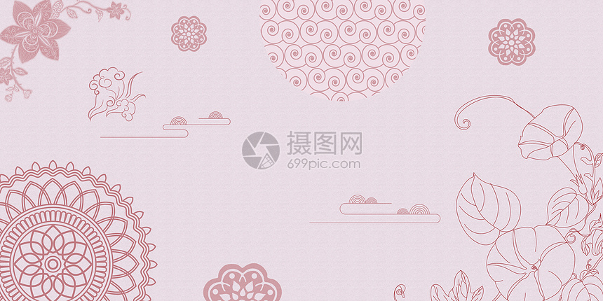 古典印花背景图片