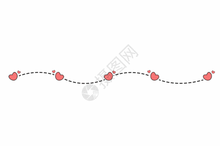 创意手绘可爱分割线gif图片素材