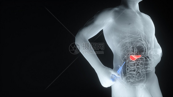 C4D注射胰岛素场景图片