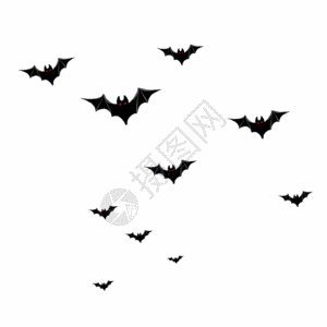 恐怖天空蝙蝠gif动图高清图片