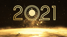 黑金2021新年海报图片