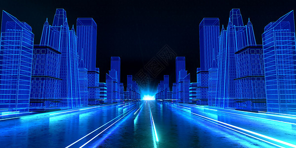 C4D未来科技城市图片