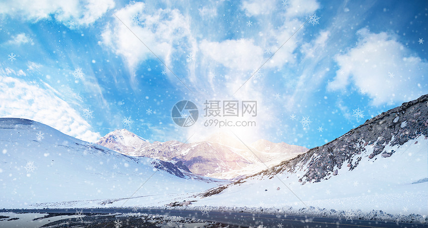 冬天雪山背景图片素材 正版创意图片 摄图网