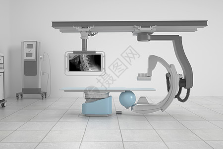 医疗设备X光扫描仪背景图片