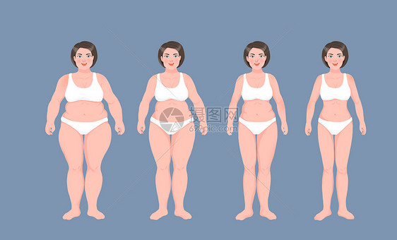 女性体脂变化图图片