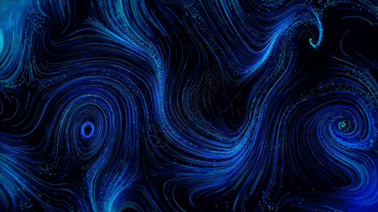 黑色抽象蓝色4K光线旋涡背景GIF高清图片