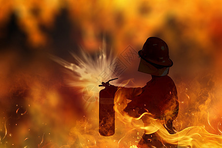 消防灭火背景图片