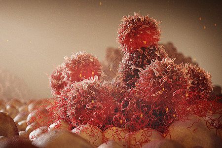 C4D癌细胞场景图片
