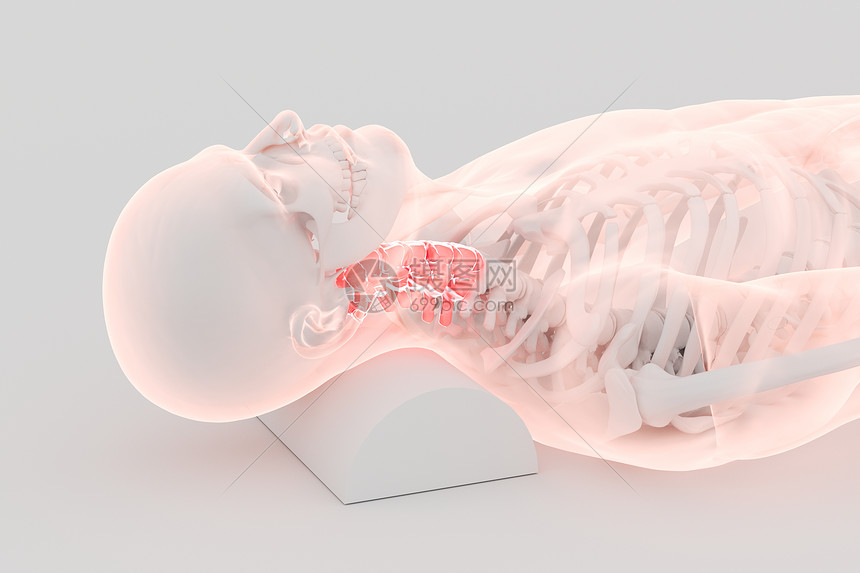 三维颈椎病场景图片