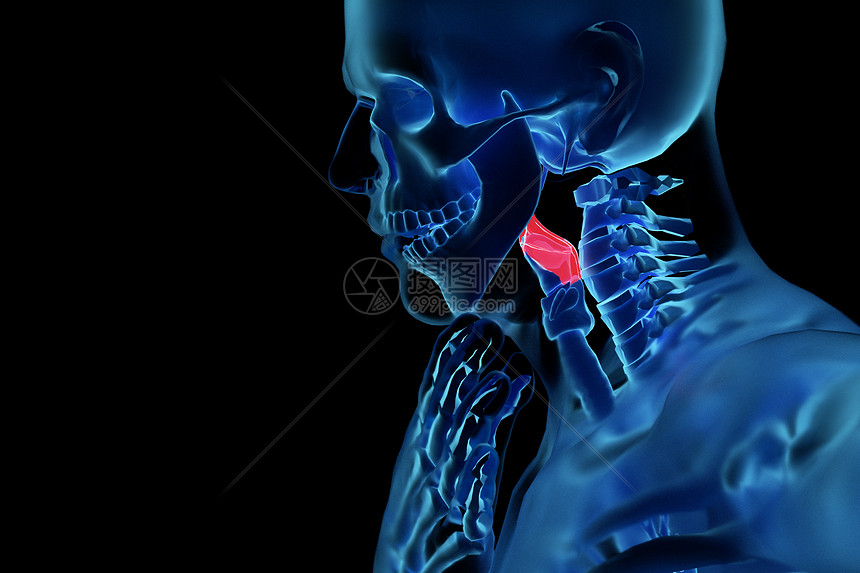 C4d咽喉炎背景图片素材 正版创意图片 摄图网