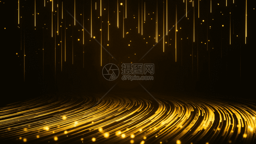 大气金色粒子光线颁奖晚会舞台背景gif动图图片 正版gif素材 摄图网