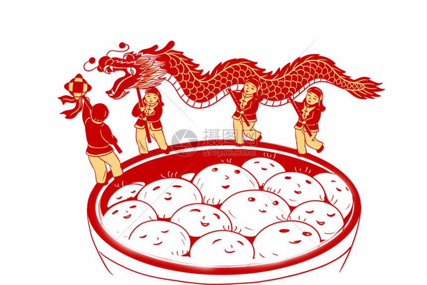正月十五闹元宵gif动图图片 正版gif素材 摄图网