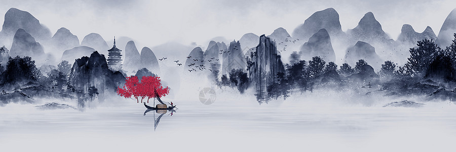 水墨中国风背景图片