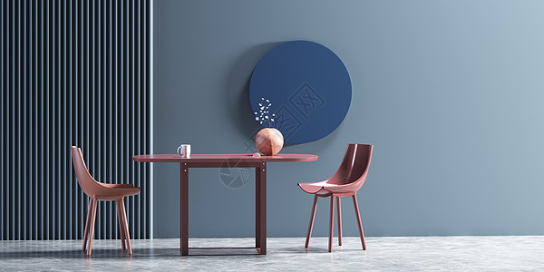 餐椅极简室内空间设计图片