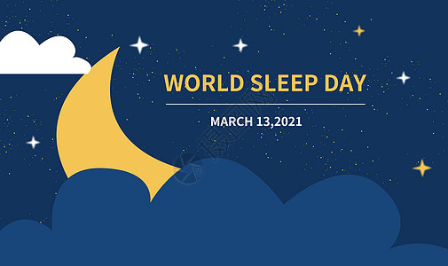 世界睡眠日背景图片