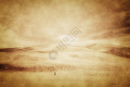 沙尘暴荒漠沙尘爆高清图片