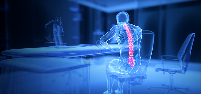 脊柱模型C4D脊椎疾病场景设计图片