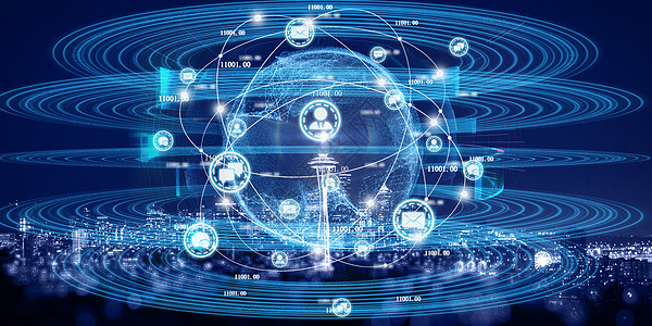 物联网城市通信高清图片