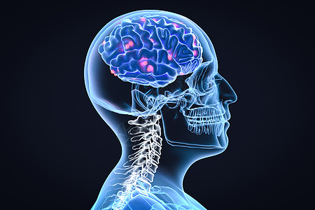 肿瘤转移3D大脑疾病场景设计图片