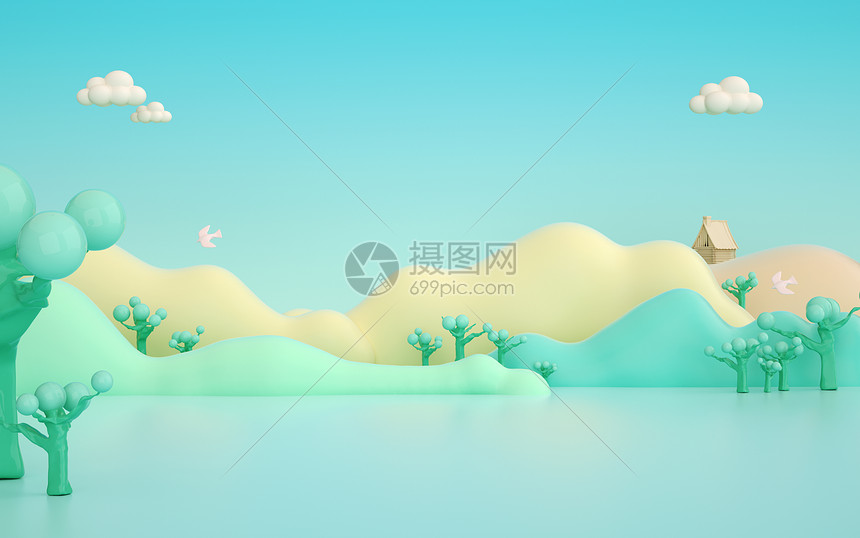 3D春游踏青图片