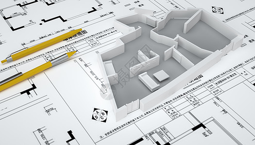 房屋建筑图纸图片