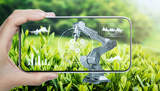 科技农业人工智能手机高清图片