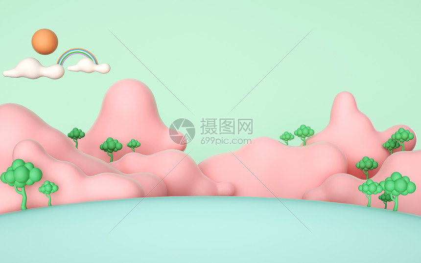 3d春天背景图片