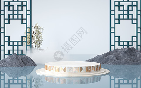 3D中国风背景图片