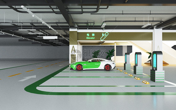 新能源停车场图片