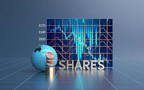分享icon金融股市数据场景设计图片