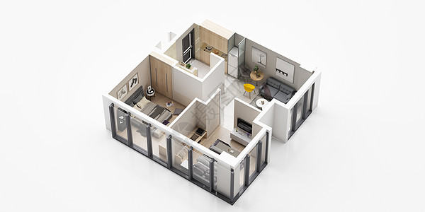 3D户型图装修小家居高清图片