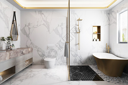 现代时尚卫浴空间设计图片