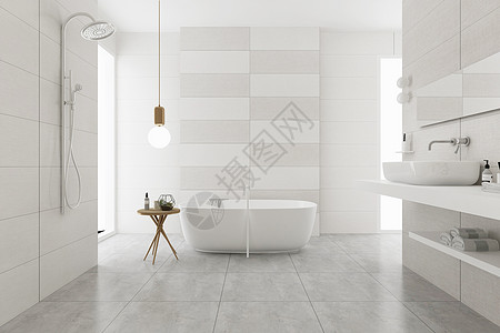 浴缸北欧卫浴空间设计设计图片