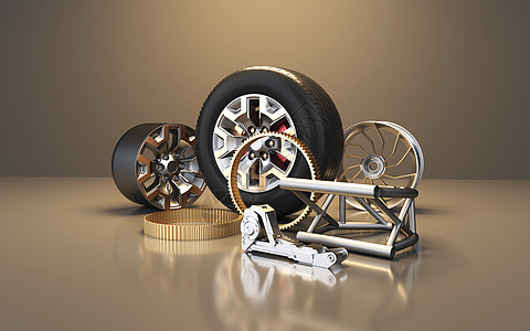 汽车轮子汽车零件背景设计图片
