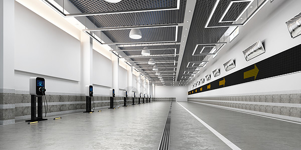 3D新能源停车场设计图片