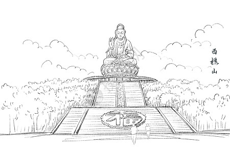 国内北方冰雪旅游景点插画