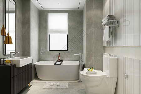现代卫浴空间设计背景图片