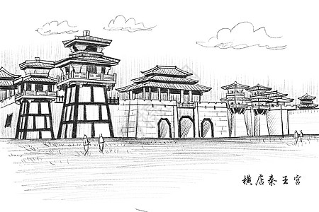 旅游景点速写河南清明上河园高清图片湖南凤凰古城风景速写高清图片