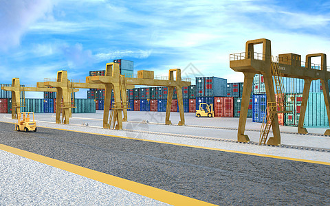 港口集装箱图片