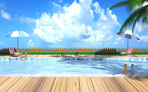 3D泳池图片