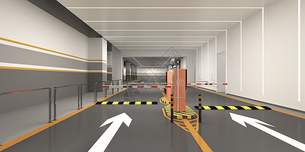 地下车库3D停车场设计图片