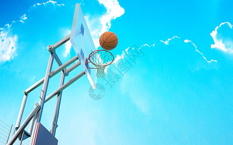 乔丹投篮3D篮球场景设计图片