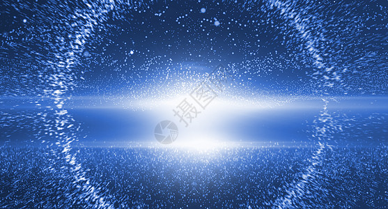科技粒子白色光束光芒高清图片