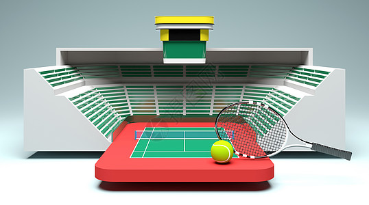 网球比赛场馆背景图片
